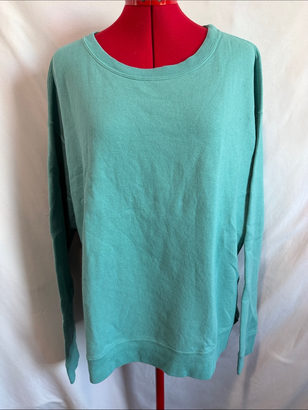 Classic Crewneck Sweater in Seafoam Green